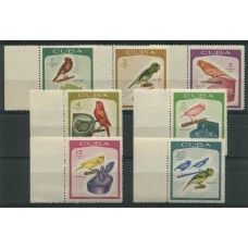 CUBA 1968 SERIE COMPLETA DE ESTAMPILLAS MINT AVES PAJAROS CANARIOS 9 EUROS